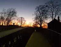Beccles Old Bridge at sunset
